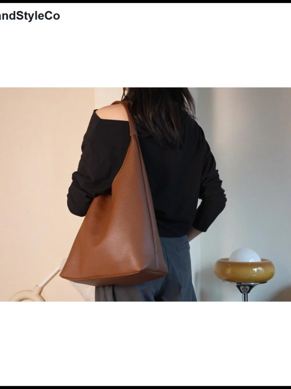 Large Slouchy Hobo Shoulder Bag Vegan Leather 2-Piece Purse Set